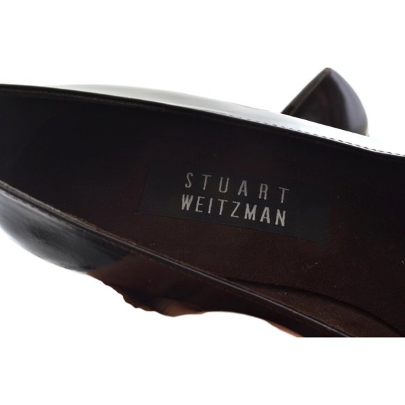 Stuart Weitzman Patent Leather Block Heel Pumps - Picture 4 of 6
